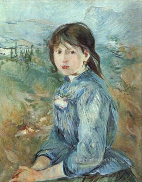  Morisot Pintura al %c3%b3leo - La niña de Niza Berthe Morisot